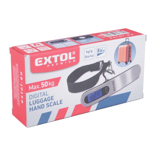 Poggyász mérleg, digitális, max. 50 kg Extol Premium