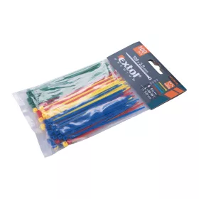 Gyorskötöző 2,5x100 mm 4 színű Extol Premium