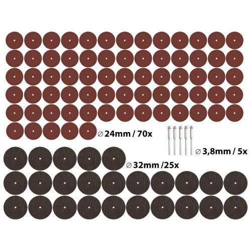 Mini vágó- és daraboló készlet, 3,2 mm befogás, 100 db, 2 féle vágófej Extol Craft