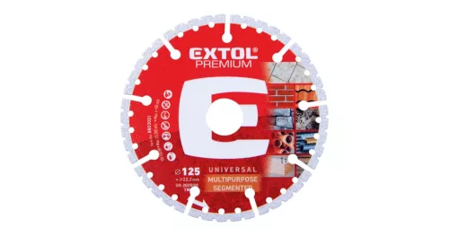 Gyémántvágó szegmenses 125 mm MULTI Extol Premium