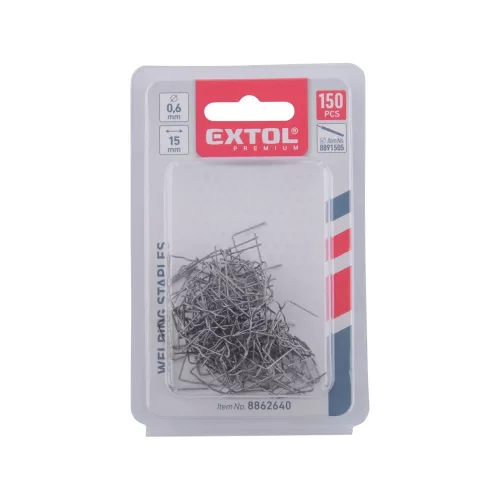 Kapocs kis hullám forma/ 0,8 mm, műanyag hegesztőhöz, 150 db