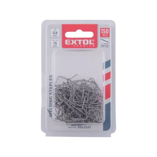 Kapocs kis hullám forma/ 0,8 mm, műanyag hegesztőhöz, 150 db