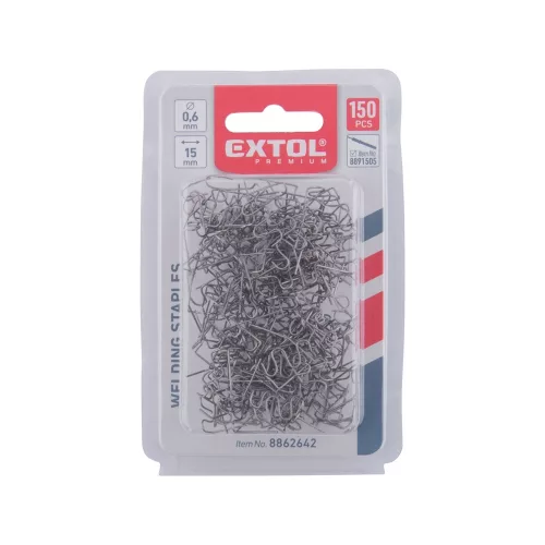 Kapocs nagy hullám forma/ 0,8 mm, műanyag hegesztőhöz, 150 db