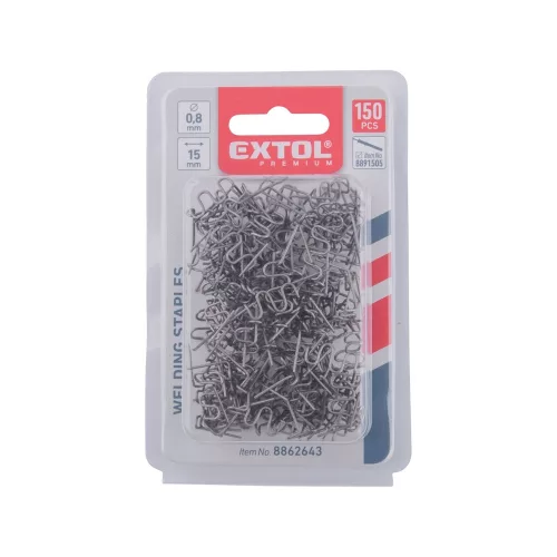 Kapocs nagy hullám forma/ 0,8 mm, műanyag hegesztőhöz, 150 db