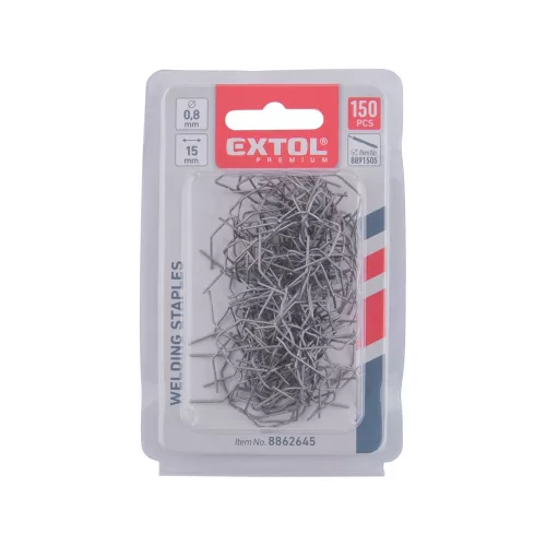 Kapocs  ' V ' forma/ 0,8 mm, műanyag hegesztőhöz 150 db