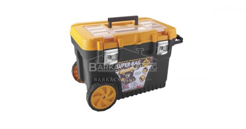 Szerszámosláda kerékkel, kihúzható fogantyúval