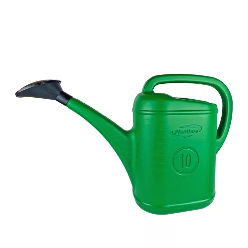 Locsolókanna 10 liter, műanyag, zöld