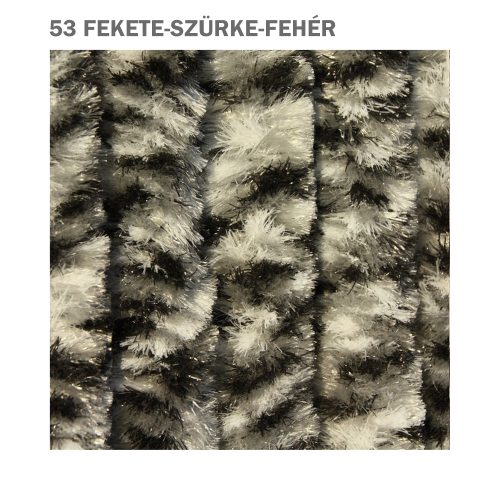 Bozont függöny 90x200 cm fekete-szürke-fehér
