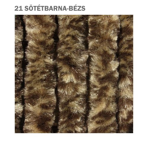 Bozont függöny 90x200 cm sötétbarna-bézs