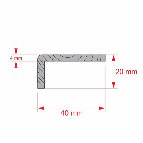 Gyalult léc, pipa 20x40 mm fózolt