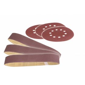 Csiszoló szalag és papír szett 12 db Scheppach