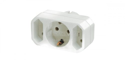 Elosztó (3) 2 euro + 1 védőéintkezős