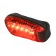 Lámpa, csíptetős, piros, 5 LED