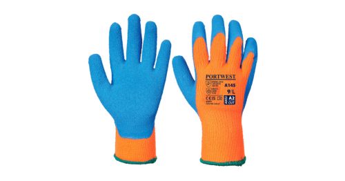 Kesztyű, A145 hűtőházi, 10/XL (narancs-kék)