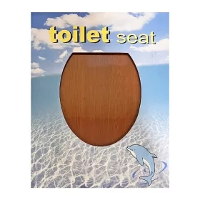 WC ülőke MDF mahagóni rozsdamentes zsanér