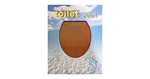 WC ülőke MDF mahagóni rozsdamentes zsanér