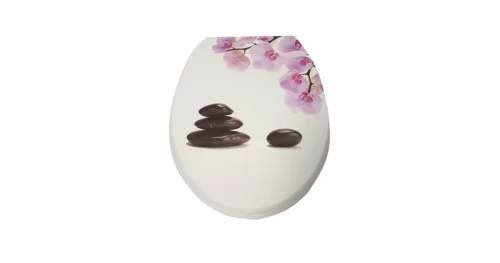 WC ülőke MDF orchidea rozsdamentes zsanér