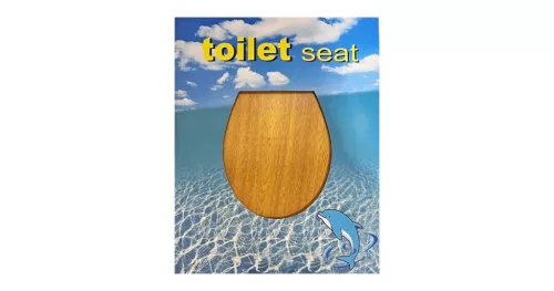 WC ülőke MDF kőris, rozsdamentes zsanér