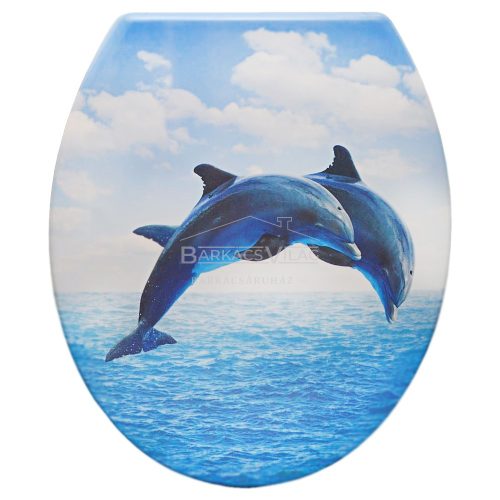 WC ülőke, delfines