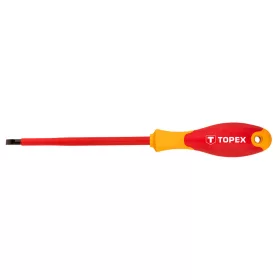 Csavarhúzó 5,54x124 mm lapos 1000V Topex