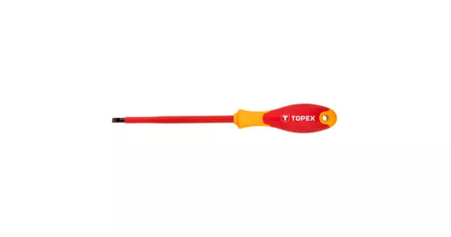 Csavarhúzó 5,54x124 mm lapos 1000V Topex