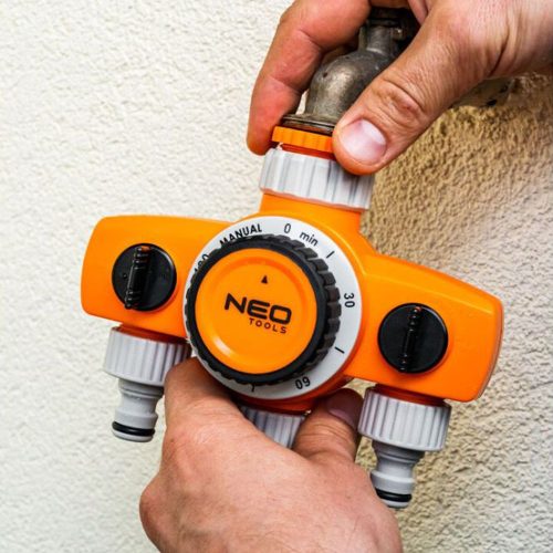 Mechanikus öntözőidőzítő óra, 3 utas, max 120 perc