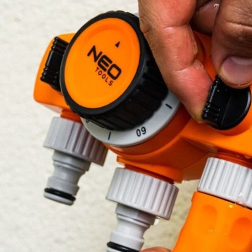 Mechanikus öntözőidőzítő óra, 3 utas, max 120 perc