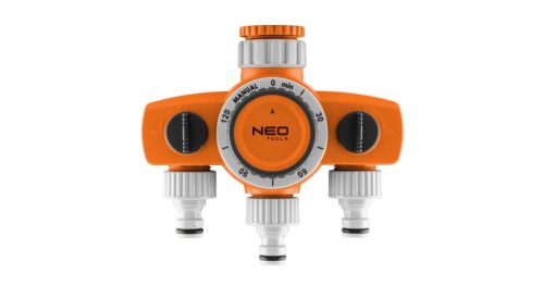 Mechanikus öntözőidőzítő óra, 3 utas, max 120 perc