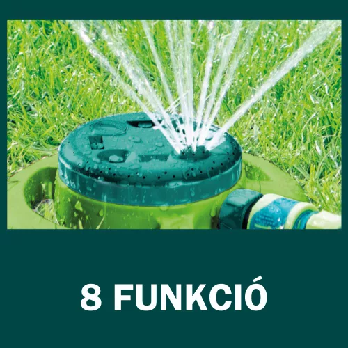 Felületesőztető, öntöző, 8 funkciós, 125 m2