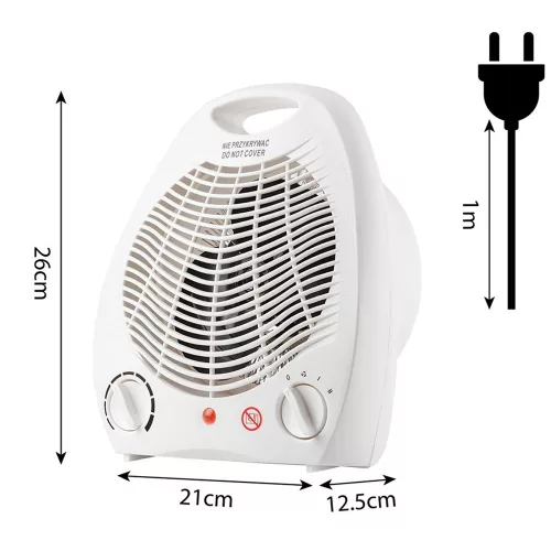 Hősugárzó, fűtőventilátor, álló, 2 fokozatú 1000/2000W NEO TOOLS