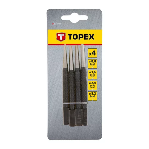 Stiftkiütő készlet 4 db Topex
