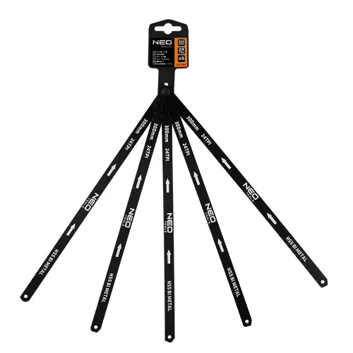 Fémfűrészlap készlet -5 db- 300 mm HSS BI-metal NEO TOOLS
