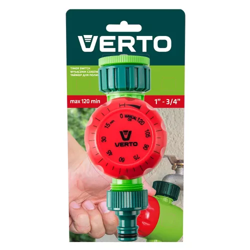 Mechanikus öntözőidőzítő óra, max.120perc VERTO