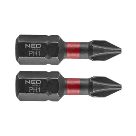 Torziós ütvecsavarozó bit PH1x25mm, 2db, NEO TOOLS