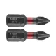 Torziós ütvecsavarozó bit PH1x25mm, 2db, NEO TOOLS