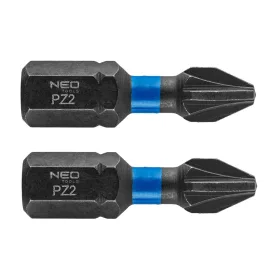 Torziós ütvecsavarozó bit PZ2x25mm, 2db, NEO TOOLS