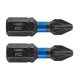 Torziós ütvecsavarozó bit PZ2x25mm, 2db, NEO TOOLS