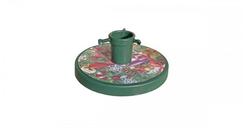 Karácsonyfatalp, műanyag zöld