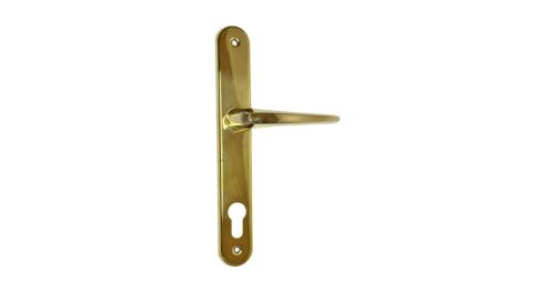 Kilincs+cím réz Viola 90 mm cilinderlyukas