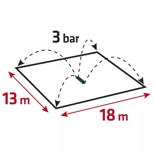 Locsoló talpas billenős 378nm Verto