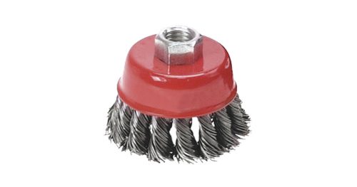 Drótcsiszoló fazékkefe sodrott 100 mm Verto