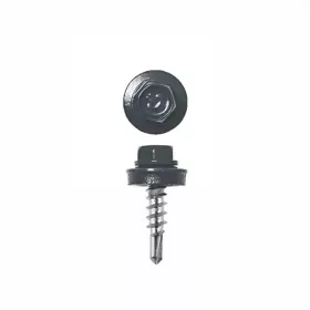   Lemezcsavar, 4,8 x 19 mm festett önfúró hatlapfejű RAL7016 (szürke) fémmenetes