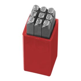 Szám beütő készlet 9 db-os 6 mm 