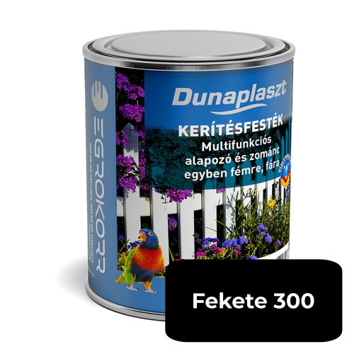 Kerítésfesték fekete 0,75 L Dunaplaszt