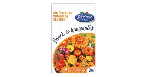 Középmagas virágmag keverék, narancssárga 4g Kertimag Réde