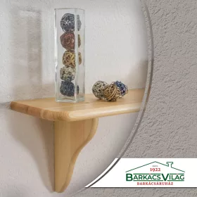 Polctartó, gyalult fa