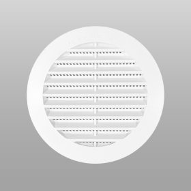 Szellőzőrács kerek fix 100 mm fehér