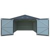 Fém garázs 3,86 x 6 m nyeregtetővel (antracit) Riwall PRO RMCG 20x13 Anthracite