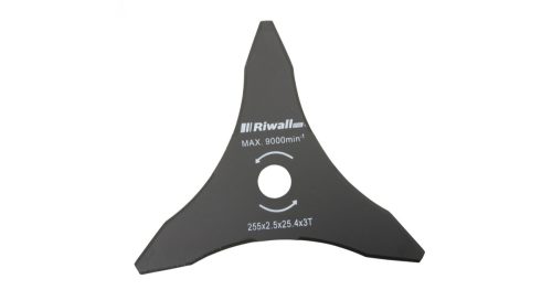 Vágókés fűkaszához 3-ágú, 255 mm, belső furat 25,4 mm, vastagság 2,5 mm Riwall PRO