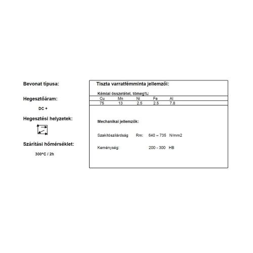 Elektróda BRON CU MN 3.25 mm